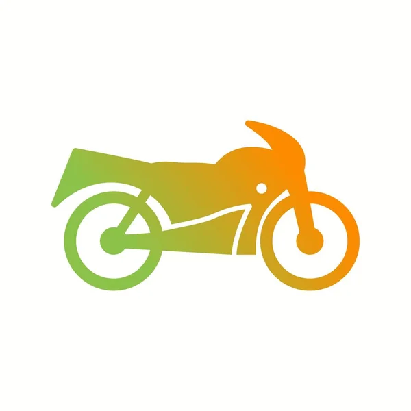 Icono Único Del Glifo Del Vector Bici — Vector de stock