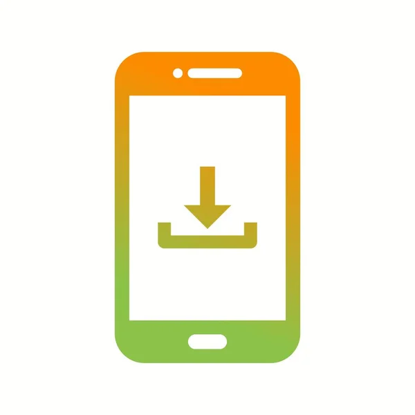 Download Unico Telefono Vector Glyph Icon — Vettoriale Stock