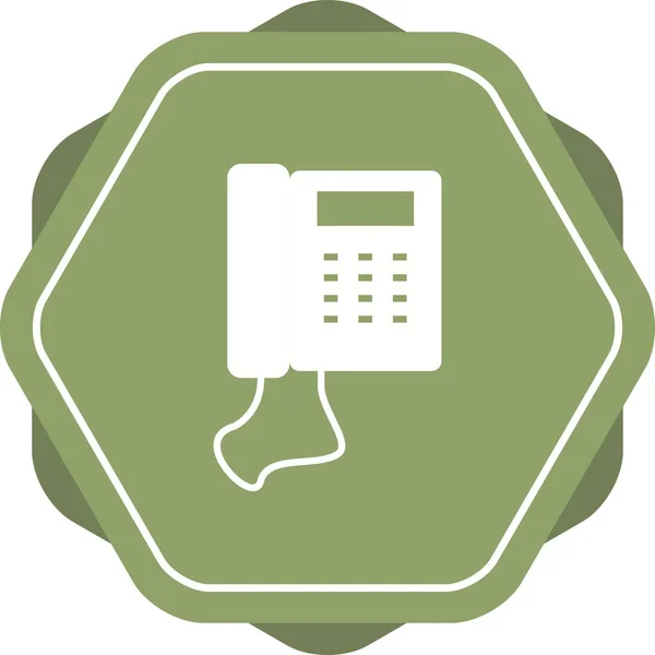 Conjunto Único Telefone Glyph Vector Icon —  Vetores de Stock