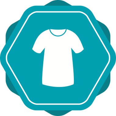 Eşsiz T-Shirt Vektör Kabartma Simgesi