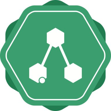 Eşsiz Kimyasal Yapı II Vektör Kabartma Simgesi