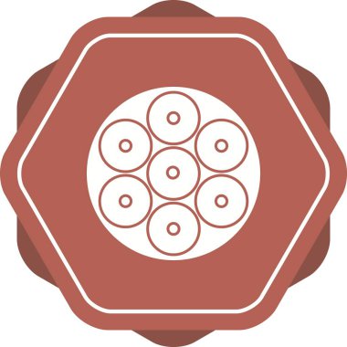 Eşsiz LED Ligt Vektör Glyph Simgesi