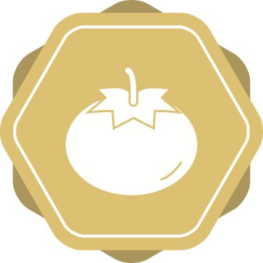 Eşsiz Domates Vektörü Kabartma Simgesi