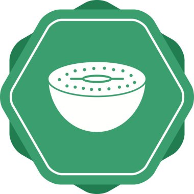 Benzersiz Kiwi Vektör Kabartma Simgesi