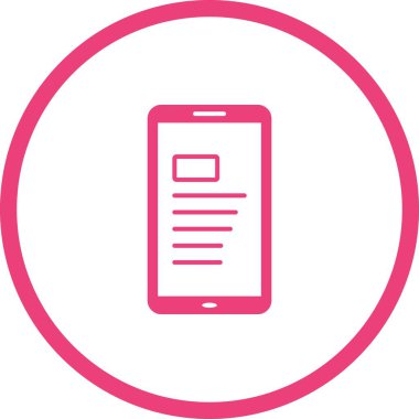 Eşsiz Çevrimiçi Gazete Vektörü Kabartma Simgesi