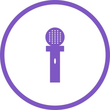 Eşsiz Röportaj Vektörü Kabartma Simgesi