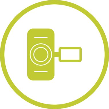 Benzersiz El Kamerası I Vektör Kabartma Simgesi