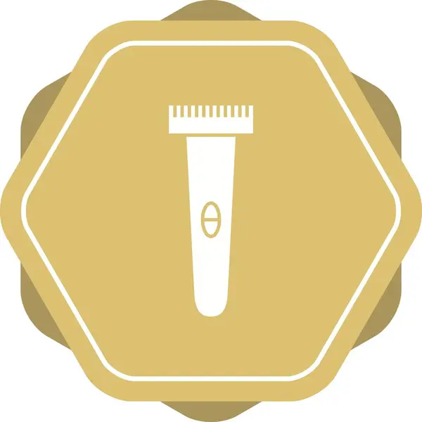 Máquina Barbear Única Vector Glyph Icon — Vetor de Stock