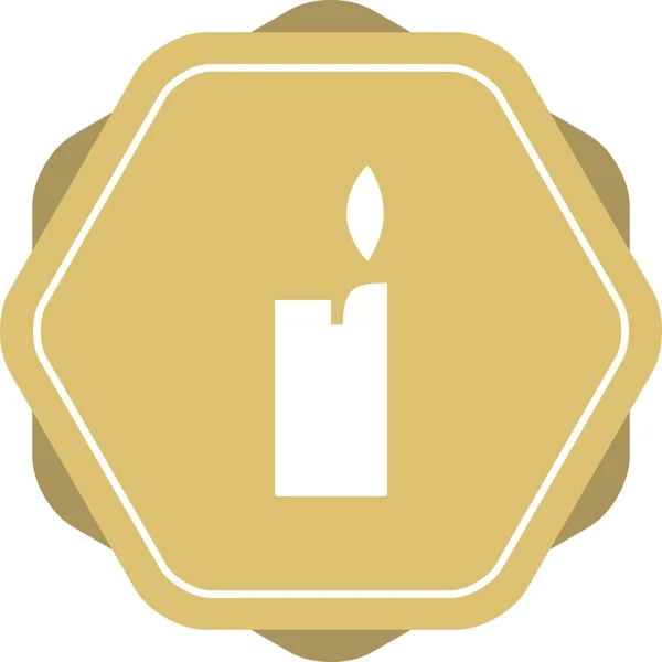 Unieke Lichtere Vectorglyph Icoon — Stockvector