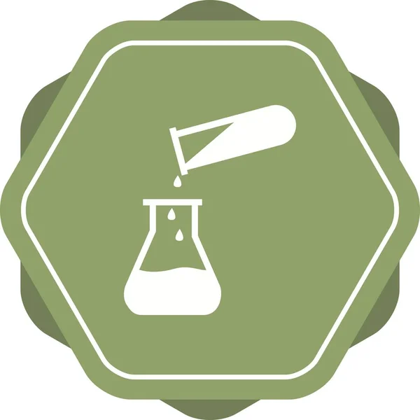 Μοναδικό Pouring Chemical Vector Glyph Icon — Διανυσματικό Αρχείο