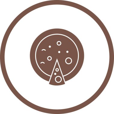Eşsiz Pizza Vektörü Kabartma Simgesi