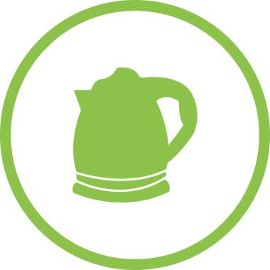 Benzersiz Kettle Glyph Vektör Simgesi