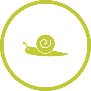 Eşsiz Salyangoz Kabartma Vektör Simgesi