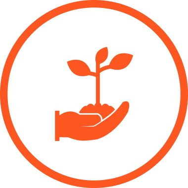 Benzersiz Büyüme Vektörü Kabartma Simgesi