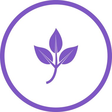 Eşsiz Yapraklar Vektör Kabartma Simgesi Simgesi