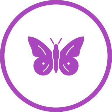 Eşsiz Kelebek Vektör Kabartma Simgesi