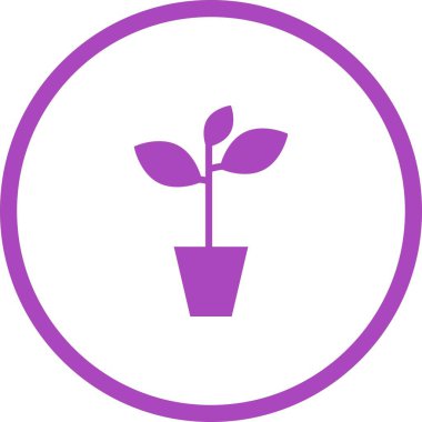 Eşsiz Bitki Vektörü Kabartma Simgesi