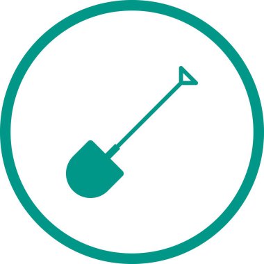 Benzersiz Kürek Vektörü Kabartma Simgesi