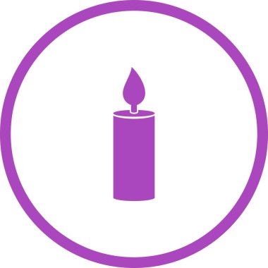 Benzersiz Mum Kabartma Vektörü Simgesi