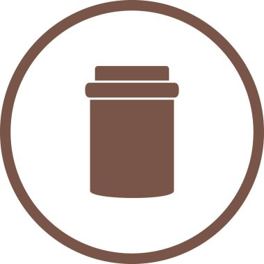 Benzersiz Reçel Şişe Vektörü Kabartma Simgesi