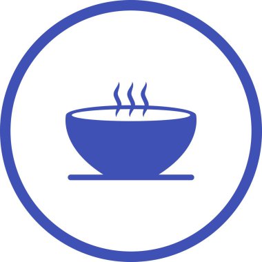 Eşsiz Sıcak Çorba Vektörü Kabartma Simgesi