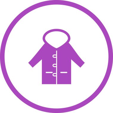 Eşsiz Sıcak Ceket Vektörü Kabartma Simgesi