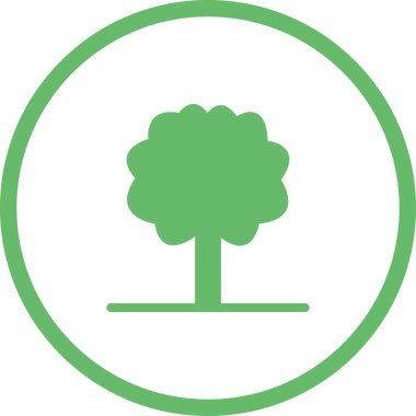 Benzersiz Ağaç I Vektör Kabartma Simgesi