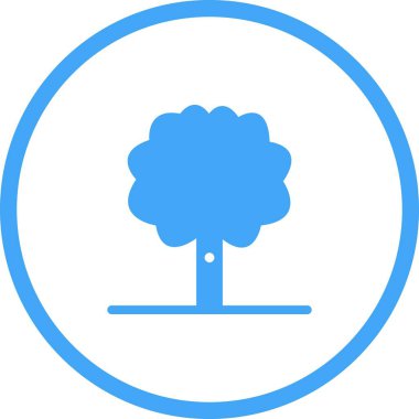 Benzersiz Ağaç II Vektör Kabartma Simgesi