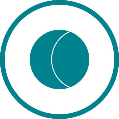 Eşsiz Ay Vektörü Kabartma Simgesi