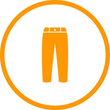 Eşsiz Pantolon Vektör Kabartma Simgesi