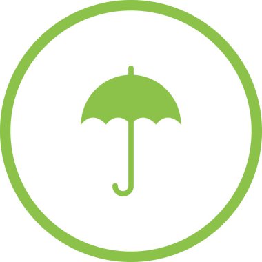 Eşsiz Şemsiye Vektör Kabartma Simgesi