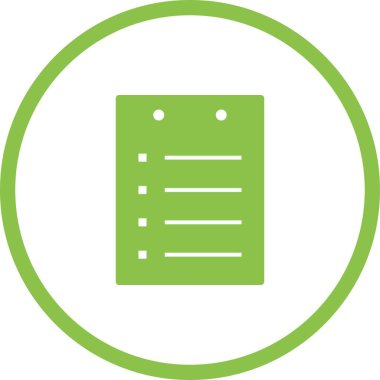 Eşsiz Notlar Vektör Kabartma Simgesi