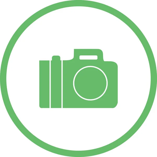 Icona Unica Della Fotocamera Glyph Vector — Vettoriale Stock