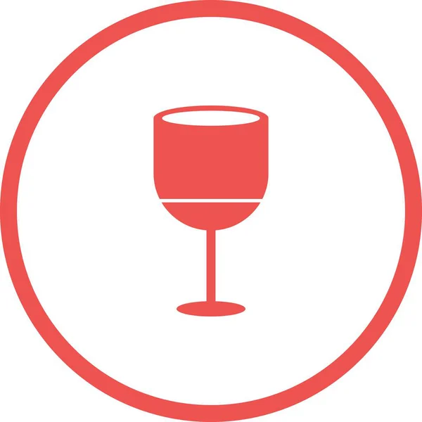 Einzigartiges Drink Vector Glyph Icon — Stockvektor