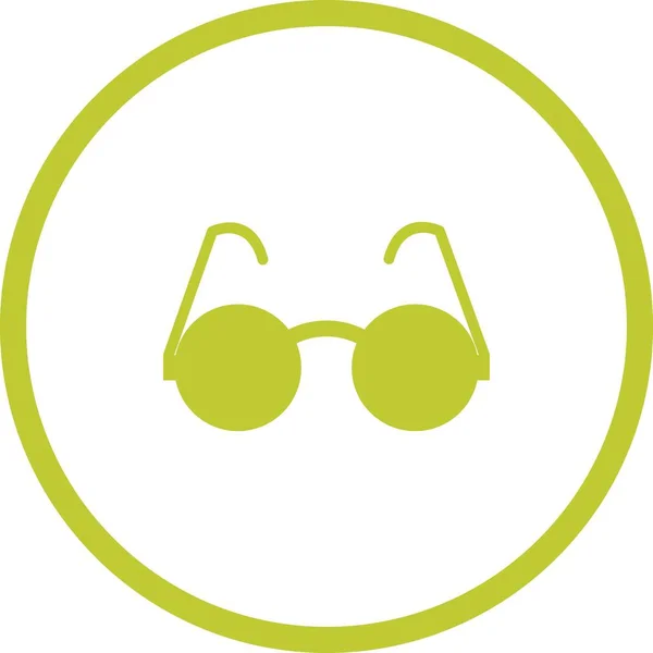 Óculos Sol Exclusivos Vector Glyph Icon — Vetor de Stock