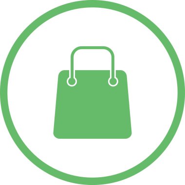 Eşsiz Alışveriş Torbası Vektör Kabartma Simgesi