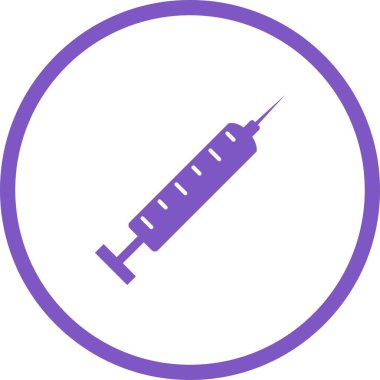 Eşsiz Enjeksiyon Vektörü Kabartma Simgesi