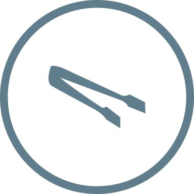 Eşsiz Tong Vektör Kabartma Simgesi