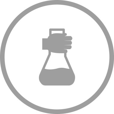 Benzersiz Tutma Şişesi Vektör Kabartma Simgesi