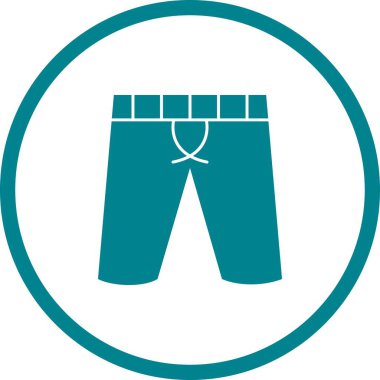 Benzersiz Shorts Vektör Kabartma Simgesi