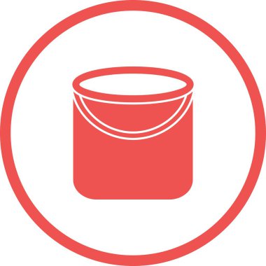 Eşsiz Kum Kovası Vektör Kabartma Simgesi