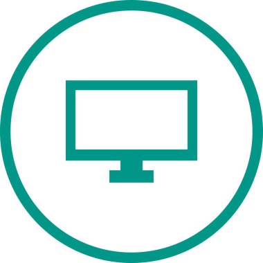 Eşsiz TV Vektörü Glyph Simgesi