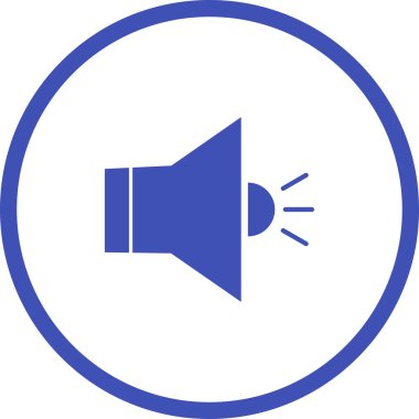 Benzersiz Hoparlör Vektör Kabartma Simgesi