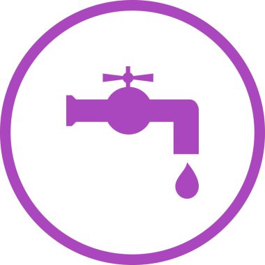 Eşsiz Su Tıklama Vektörü Kabartma Simgesi