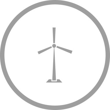 Benzersiz Türbin Vektör Kabartma Simgesi