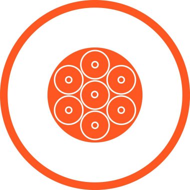 Eşsiz LED Ligt Vektör Glyph Simgesi