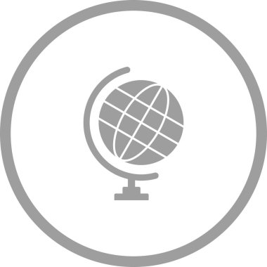 Benzersiz Küre Vektör Kabartma Simgesi