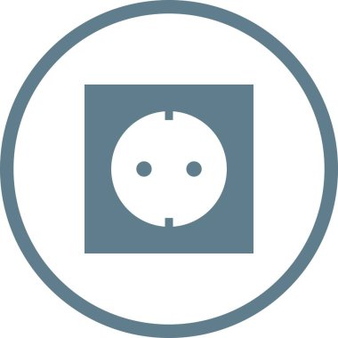 Eşsiz Soket Vektör Satır Simgesi