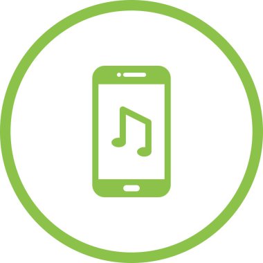 Benzersiz Müzik Uygulaması Vektör Kabartma Simgesi