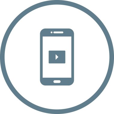 Eşsiz Video Uygulaması Vektör Kabartma Simgesi